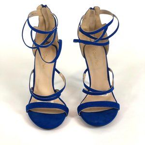 Blue Strappy Heels